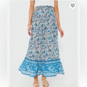 TUCKERNUCK Cornflower Whimsy Prado Skirt elastic waist Small